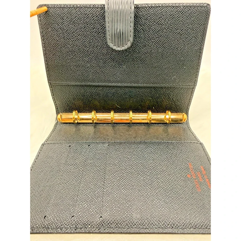 Louis Vuitton Black Epi Leather Agenda PM W/Box